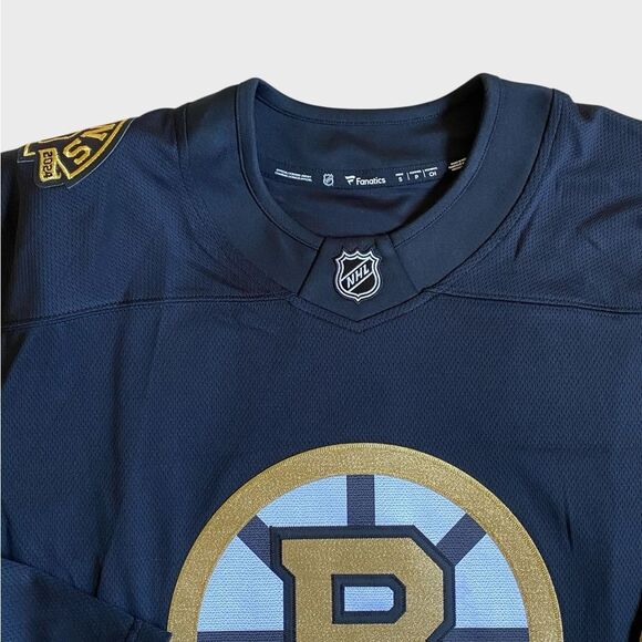 NWT Boston Bruins Centennial David Pastrnak Sz S Breakaway Home Jersey Fanatics - Picture 5 of 16